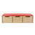 Contender C990651F Reading Bench with Drawers - Fully Assembled