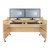 C41048F Mobile Computer Desk, Fully Assembled - 48"W