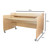 C41048F Mobile Computer Desk, Fully Assembled - 48"W