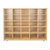 Wood Designs WD16009OR 25 Tray Storage with Orange Trays 