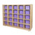 Wood Designs WD16009PP 25 Tray Storage with Purple Trays 