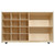 Wood Designs WD16609OR Double Mobile Storage with (12) Orange Trays 