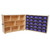 Wood Designs WD23609PP Tray & Shelf Fold Storage with (25) Purple Trays 