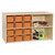 Contender C16609FOR Double Mobile Storage with 12 Orange Trays or Fully Assembled