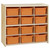 Contender C16129OR  Birch 12-Cubby Storage Unit w/Orange Tubs-RTA