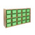  Contender 20 Tray Storage with Lime Green Trays - RTA 