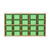Contender 20 Tray Storage with Lime Green Trays - RTA