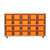 Contender C14509ORF-C5 20 Tray Storage w/Orange, Assembled w/Casters