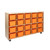 Contender C14509ORF-C5 20 Tray Storage w/Orange, Assembled w/Casters
