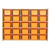 Contender C16009OR 25 Tray Storage w/Orange Trays