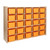Contender C16009OR 25 Tray Storage w/Orange Trays