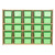 Contender C16009FLG 25 Tray Storage w/Lime Green Trays, Assembled