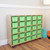 Contender C16009F-C5LG 25 Tray Storage w/Lime Green Trays, Assembled w/Casters 