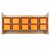 Contender C51409OR Wall Hanging & Cubby Storage w/10 Orange Trays 