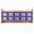 Contender C51409PP Wall Hanging Cubby Storage w/10 Purple Trays