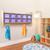 Contender C51409PP Wall Hanging Cubby Storage w/10 Purple Trays