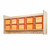 Contender C51409FOR Wall Hanging Cubby Storage w/10 Orange Trays, Assembled