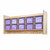 Contender C51409PPF Wall Hanging Cubby Storage w/10 Purple Trays, Assembled