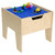 2-N-1 Activity Table with Blue LEGO Compatible Top - RTA