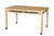 HPL1848DSK29C6 Mobile Two Seater High Pressure Laminate Desk with Hardwood Legs- 29