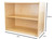 Wood Designs WD13230 X-Deep Bookshelf- 29-1/16"H x 18" Deep