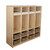 Maple Heritage 4 Section Locker with 8 Baskets