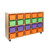 Contender Mobile 20 Tray Storage with Assorted Pastel Trays - Assembled with Casters