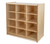 (12) Cubby Storage with Assorted Pastel Trays