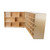 Tray and Shelf Folding Storage with (25) Brown Trays