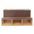 Read-A-Round Double-Sided Bench with Brown Cushions and Trays