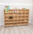 Contender Mobile 30 Tray Storage with Assorted Pastel Trays - Assembled with Casters