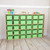 Contender 30 Tray Storage with Lime Green Trays - Assembled