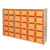 Contender 30 Tray Storage with Orange Trays - Assembled
