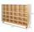  Contender Mobile 30 Tray Storage with Orange Trays - Assembled with Casters 