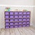 Contender 30 Tray Storage with Purple Trays - Assembled