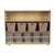 Wood Designs Multi-Use Storage Unit With Medium Baskets and Translucent Cubby Trays 