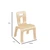 Wood Designs Maple Heritage Bentwood 10" Chair, Set of 2