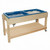 Wood Designs WD11810DBB Double Sand and Water Table with Top/Shelf- Blue