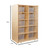Wood Designs WD16101 Vertical Storage with 10 Translucent Trays 