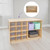 Wood Designs WD16601 Double Mobile Storage with (12) Translucent Trays 