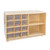 Wood Designs WD16601 Double Mobile Storage with (12) Translucent Trays 