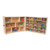 Wood Designs WD23601 Tray and Shelf Fold Storage with 25 Translucent Trays