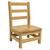 Wood Designs Hardwood Ladderback 8 Chair, Carton of 2