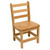 Wood Designs Hardwood Ladderback 16 Chair, Carton of 2