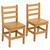 Wood Designs Hardwood Ladderback 18 Chair, Carton of 2