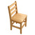 Wood Designs Hardwood Ladderback 18 Chair, Carton of 2