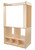 Wood Designs WD99541 Store-It-All Teaching Center w/3 Translucent Trays