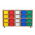 Contender C14503F-C5 20 Tray Storage w/Assorted Trays, Assembled w/Casters 