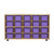 Contender C14509F-C5 20 Tray Storage without Trays, Assembled w/Casters