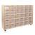 Contender C16031F-C5 30 Tray Storage w/Translucent Trays, Assembled w/Casters